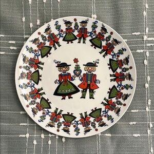 Vintage Colorful Folk Art Decorative Plate Seltmann Weiden Bavaria W. Germany